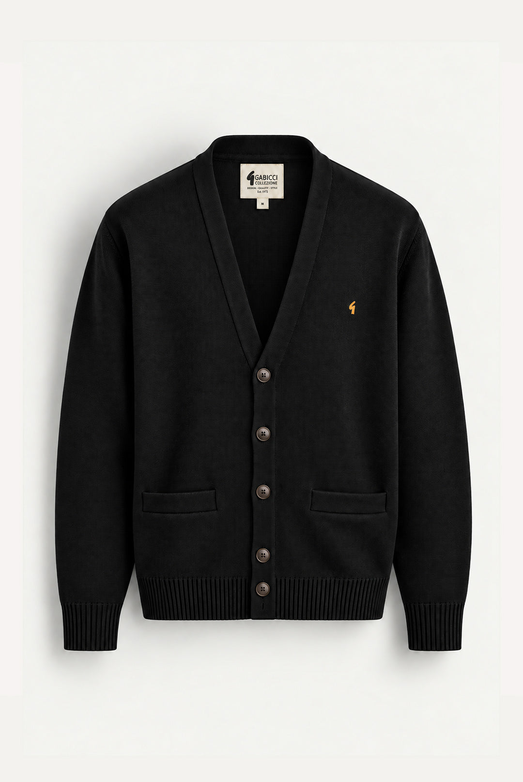 Gabicci Buttoned Cardigan - Black