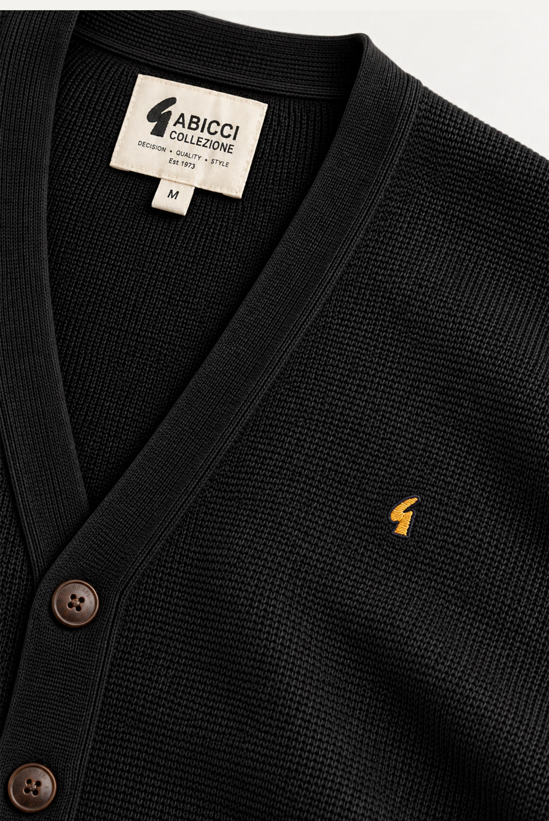 Gabicci Buttoned Cardigan - Black