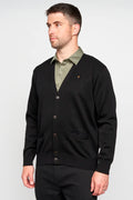Gabicci Buttoned Cardigan - Black