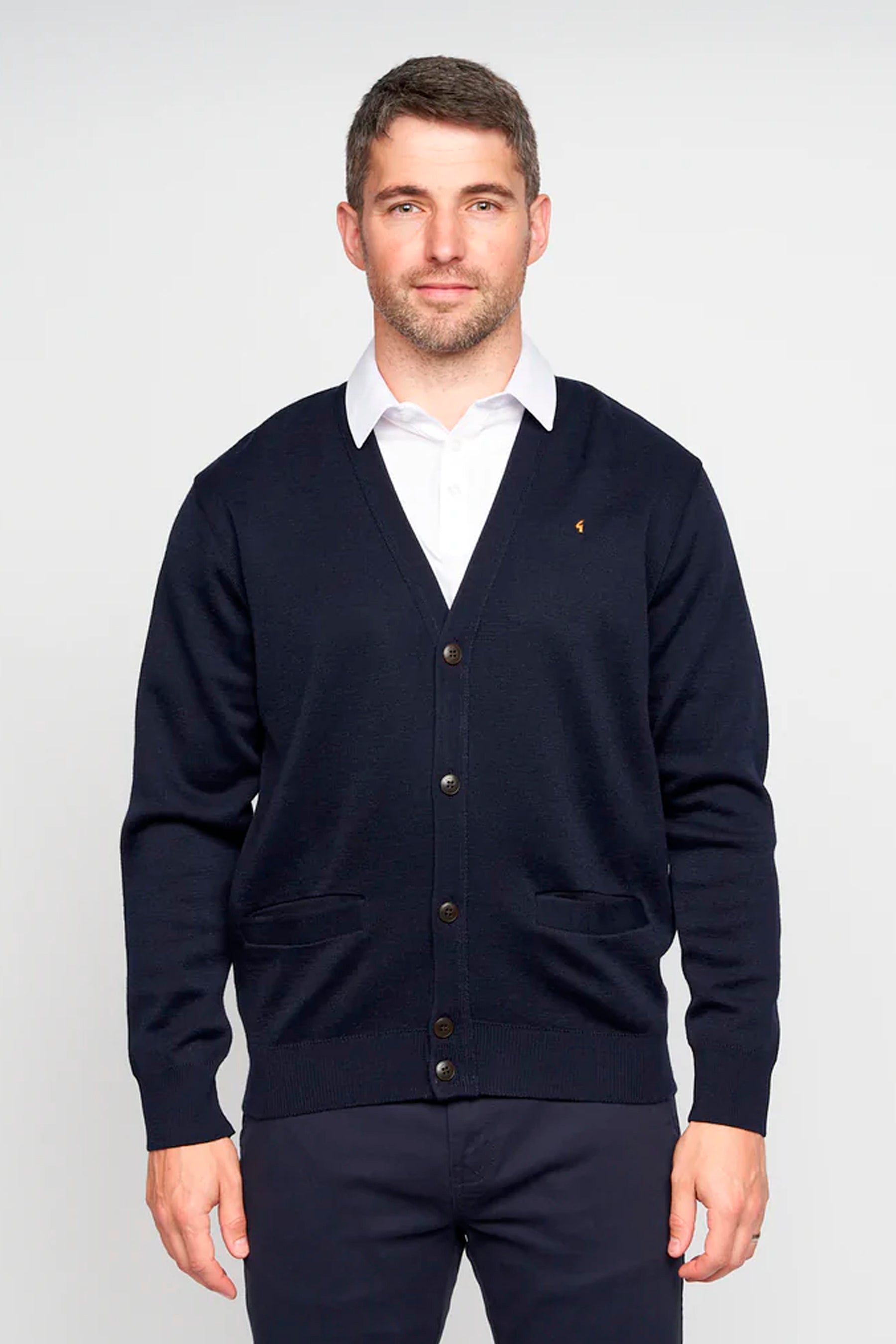 Gabicci Buttoned Cardigan - Navy