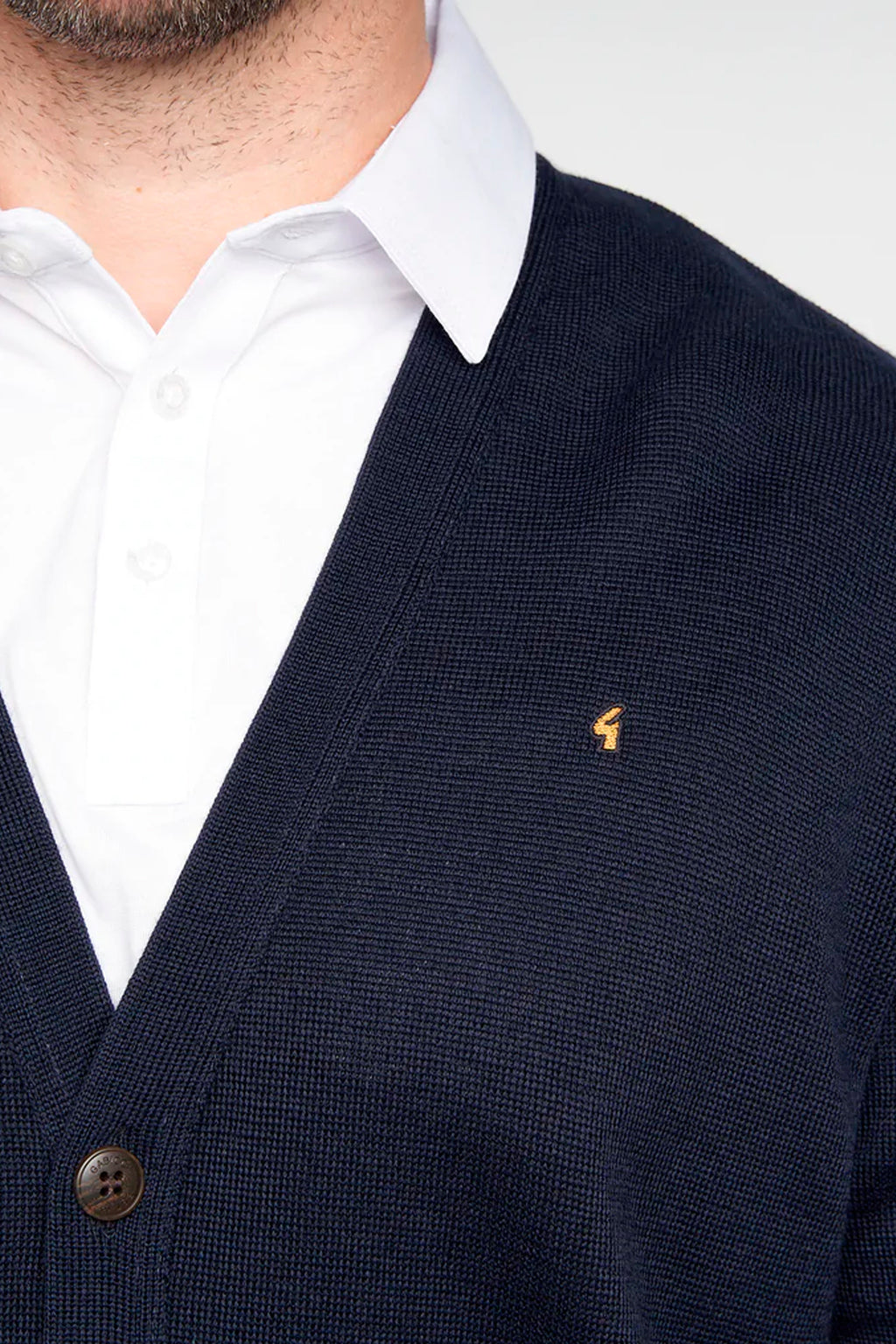 Gabicci Buttoned Cardigan - Navy