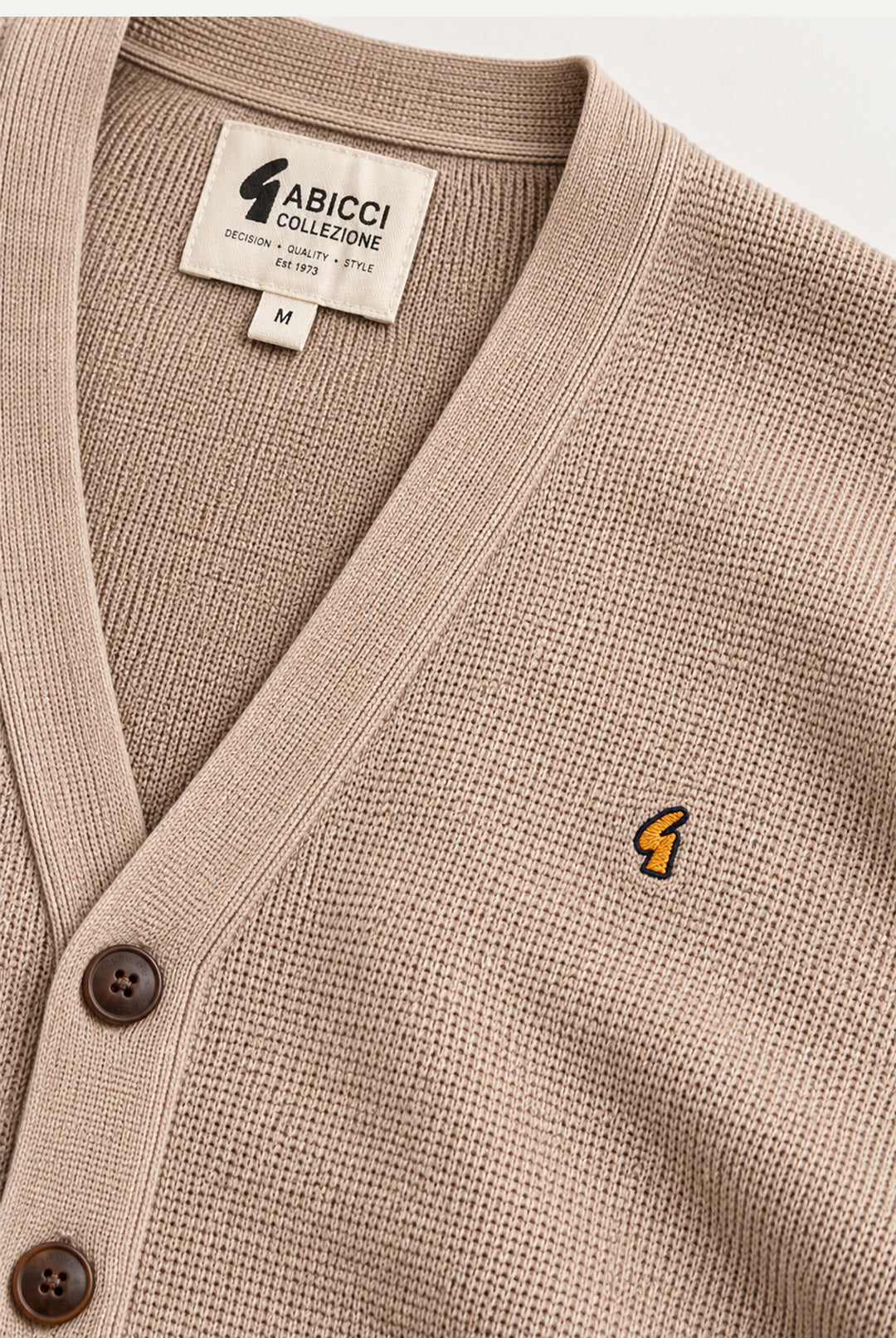 Gabicci Buttoned Cardigan - Stone