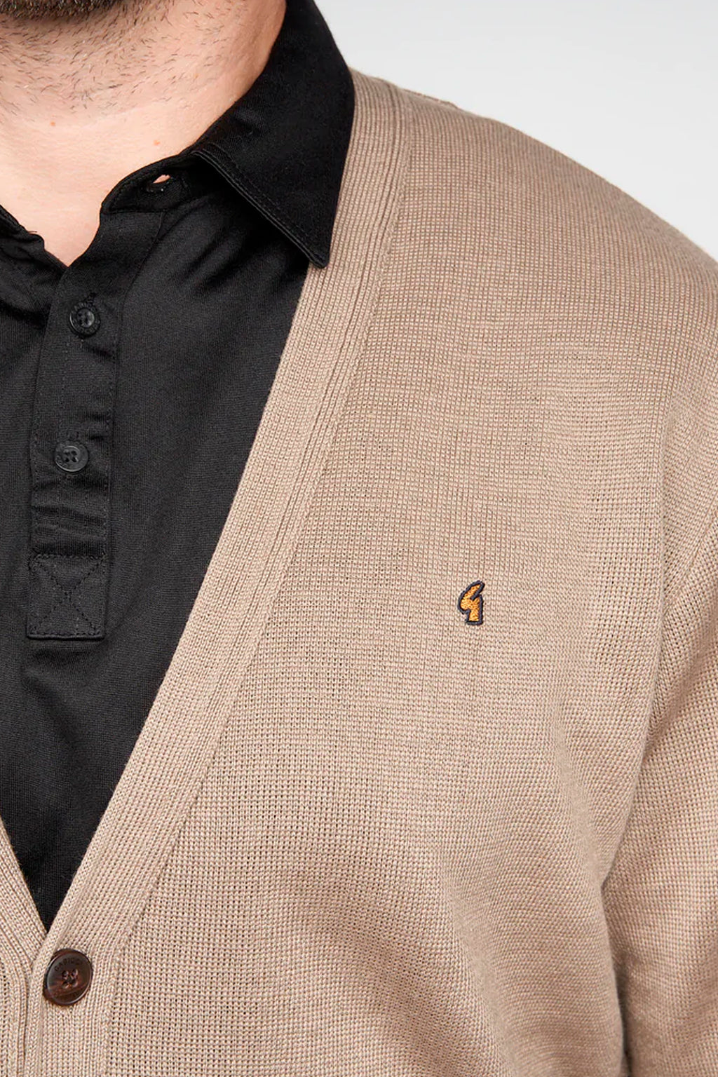 Gabicci Buttoned Cardigan - Stone