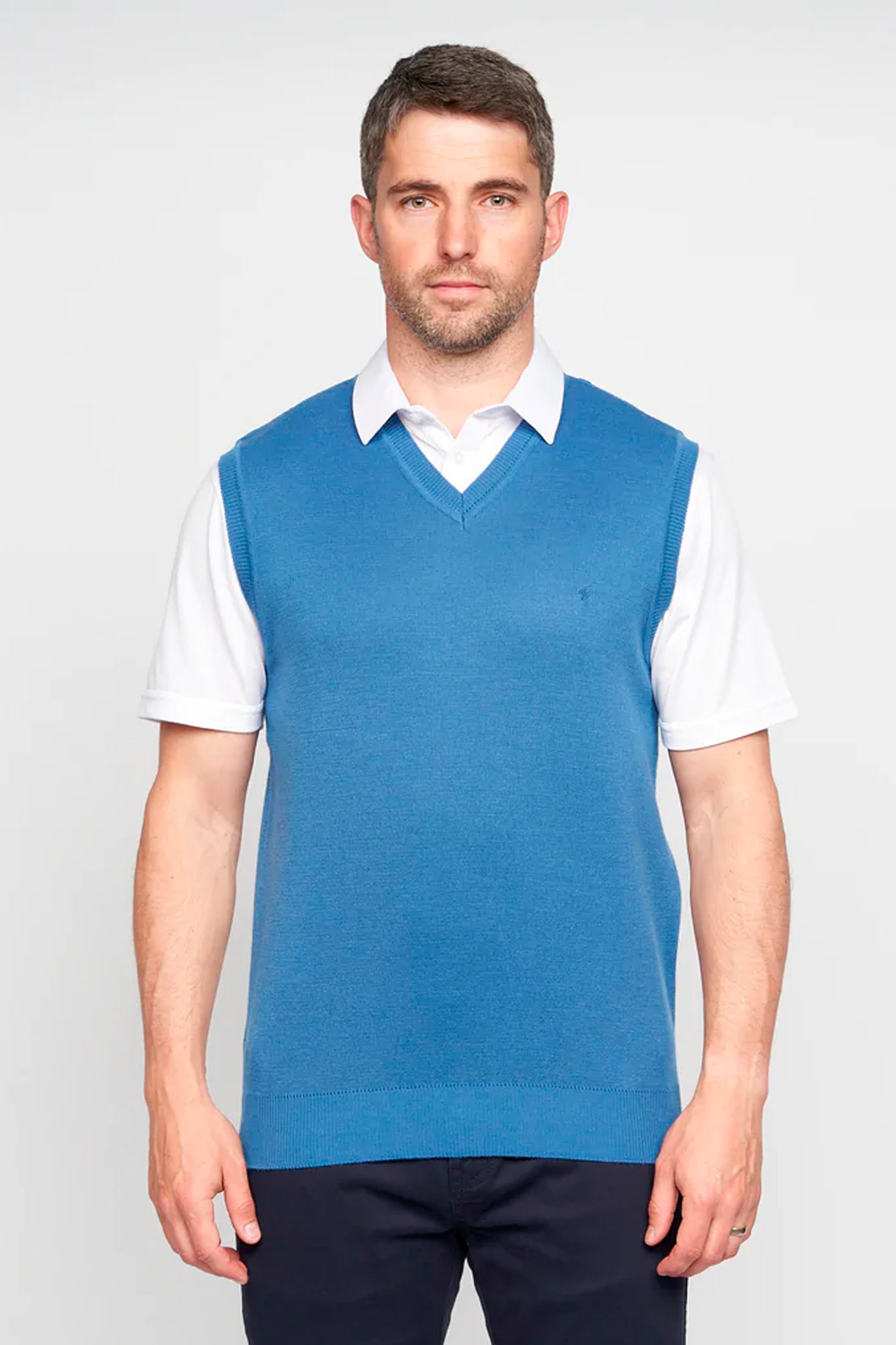 Gabicci Sleeveless Pullover - Denim