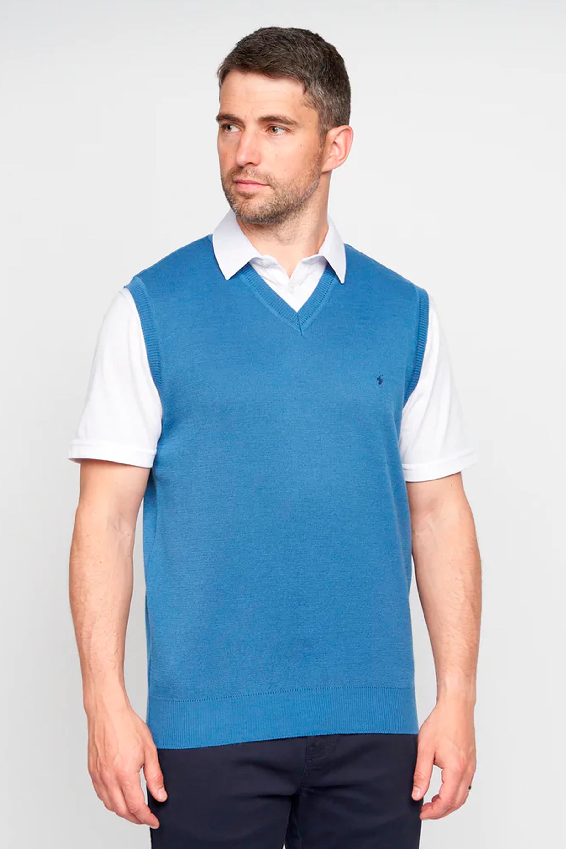 Gabicci Sleeveless Pullover - Denim