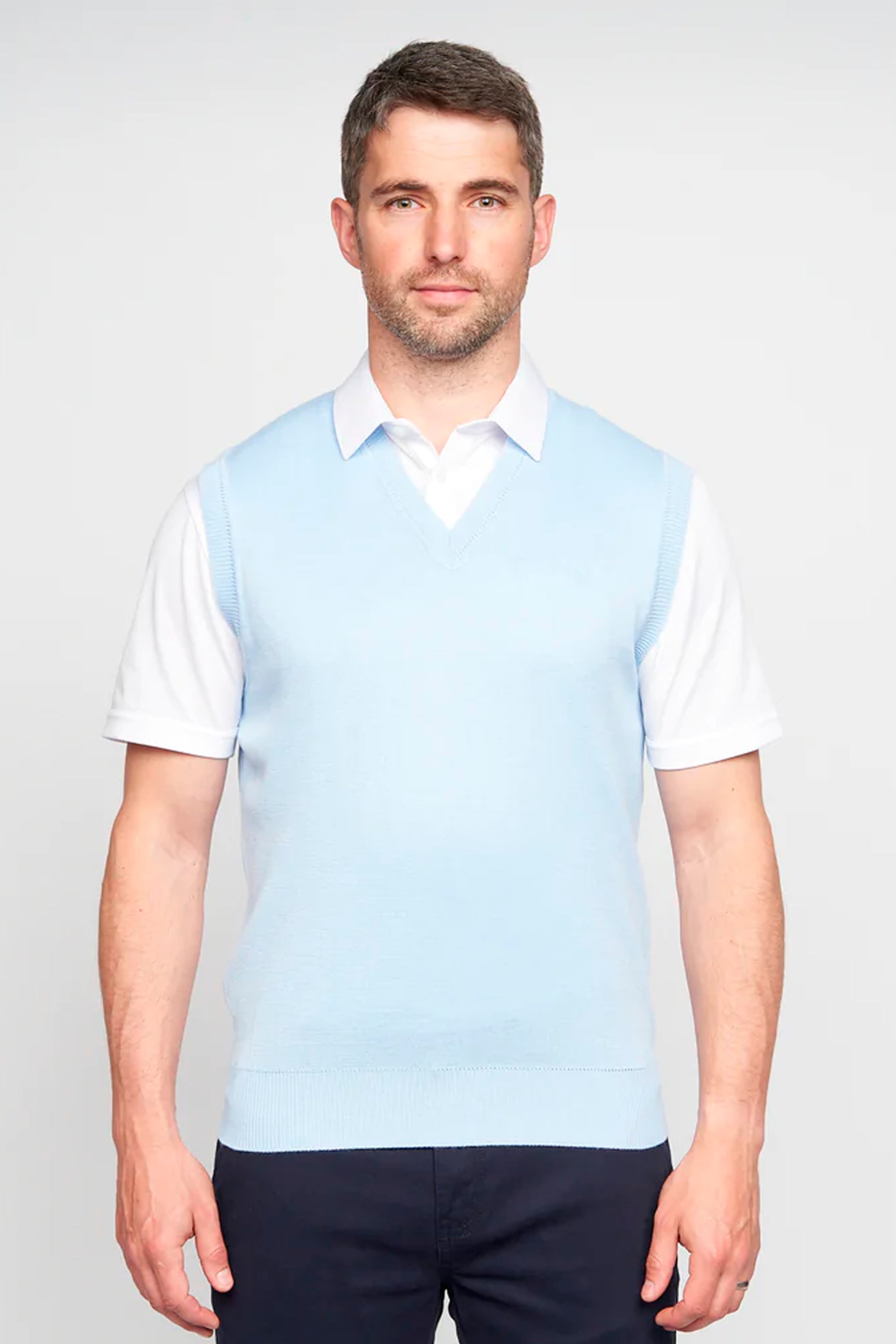 Gabicci Sleeveless Pullover - Sky