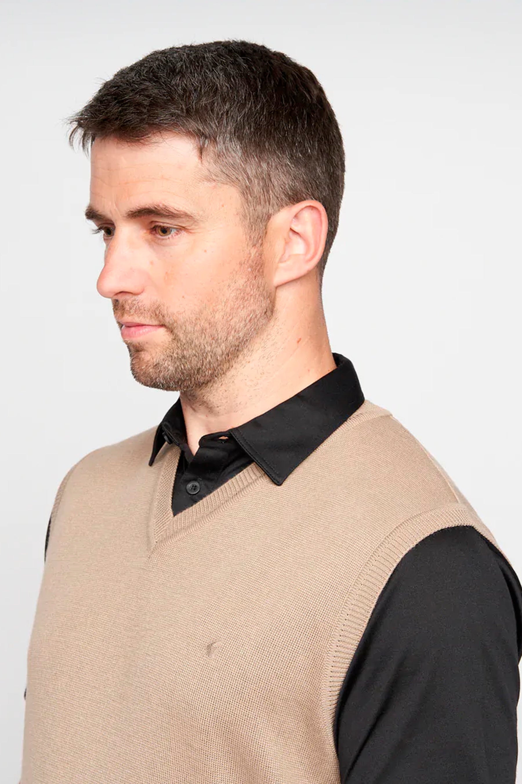 Gabicci Sleeveless Pullover - Stone