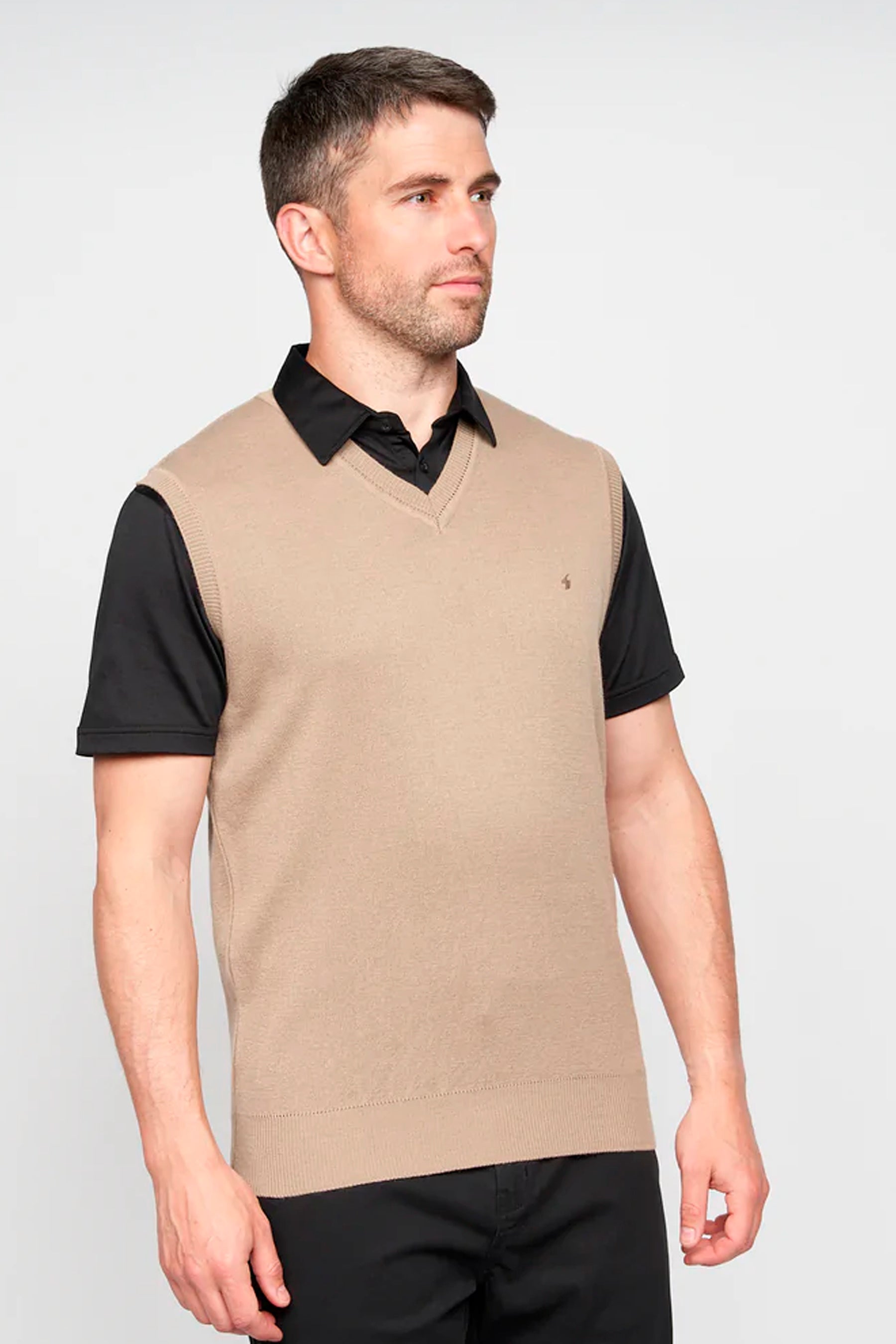 Gabicci Sleeveless Pullover - Stone