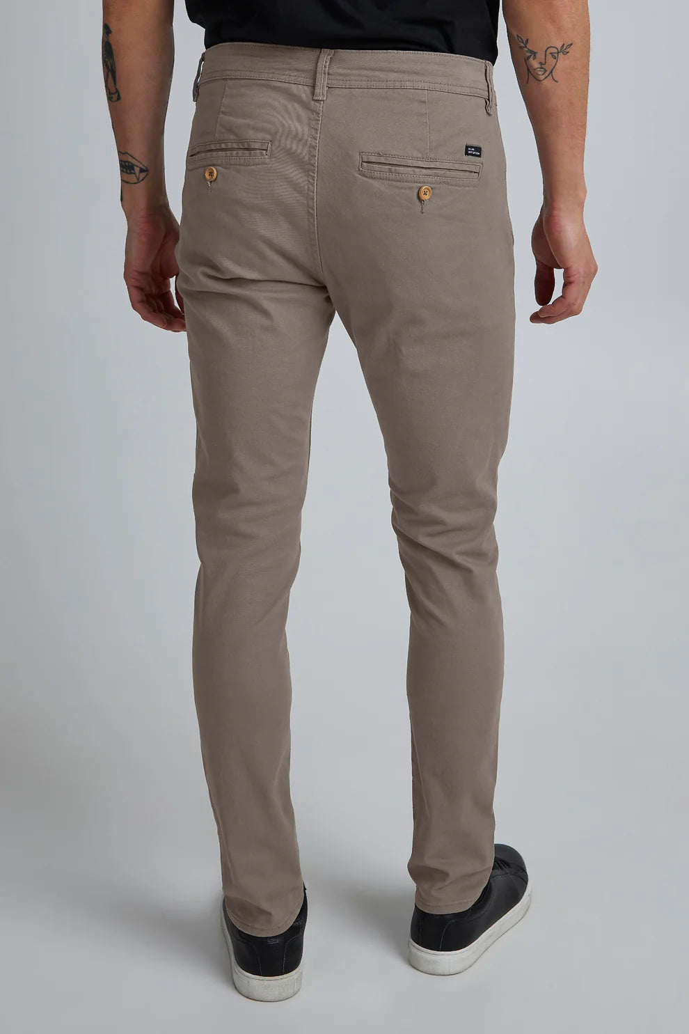 Stretch Slim Chinos - Granite