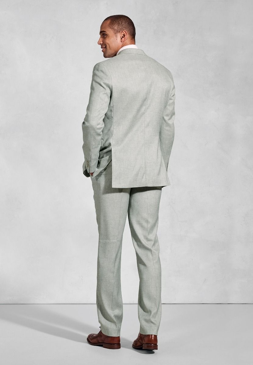 Hardy Tailored Fit Texture Suit Jacket - Green