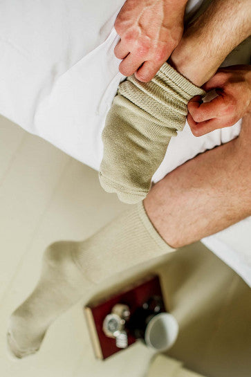 Cotton Diabetic Sock - HJ1351 - Charcoal