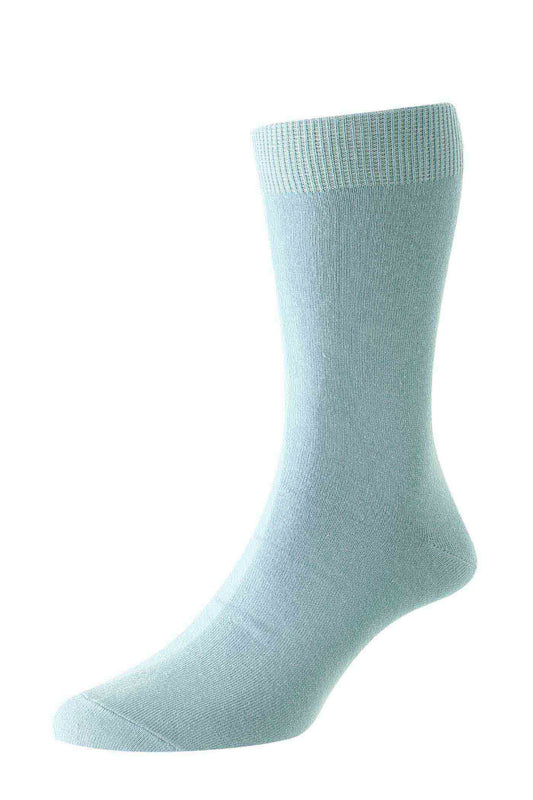 HJ Hall Cotton Rich Classic Socks - Light Blue