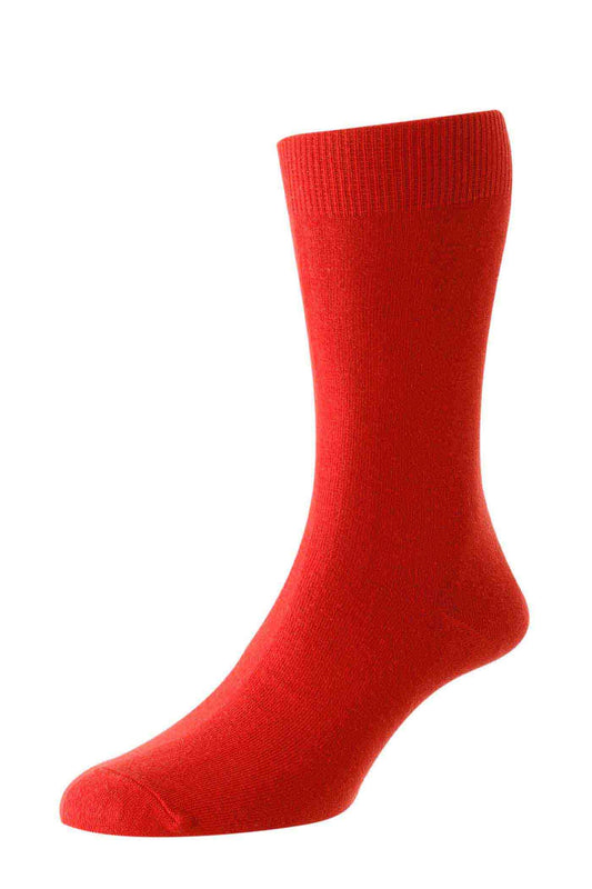 HJ Hall Cotton Rich Classic Socks - Red