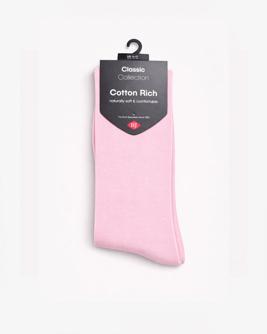 Bright Colours Fashion Sock HJ48 - Soft Pink