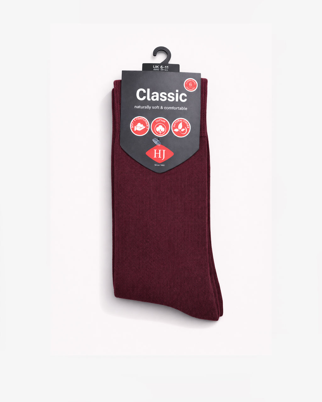 Bright Colours Fashion Sock HJ48 - Wine