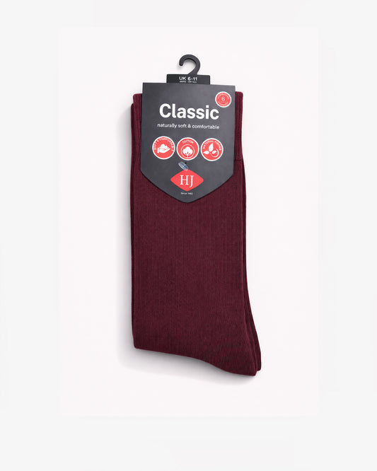 Bright Colours Fashion Sock HJ48 - Wine