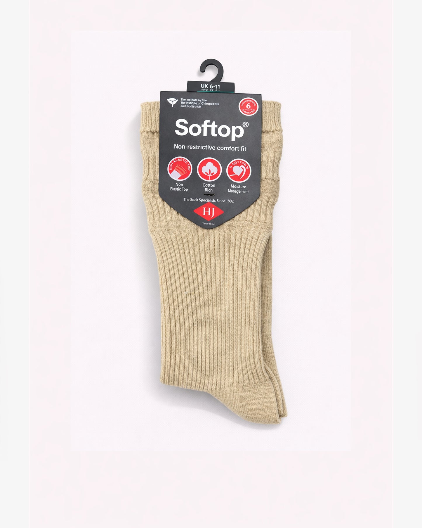 Cotton Softop® - HJ91 Men's Original Cotton Rich Softop - Oatmeal Melange