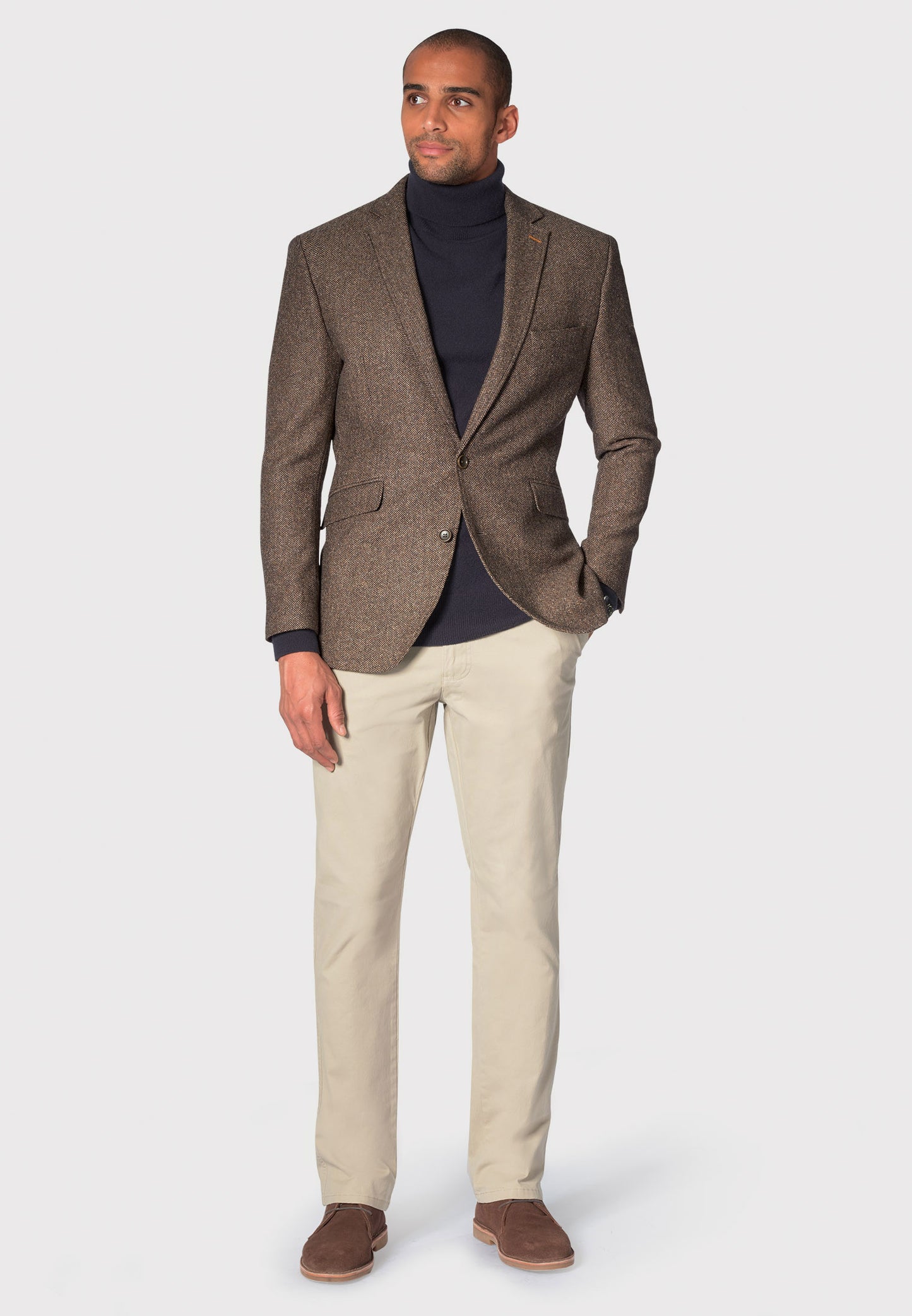 Hooke Bark Herringbone Melange Jacket