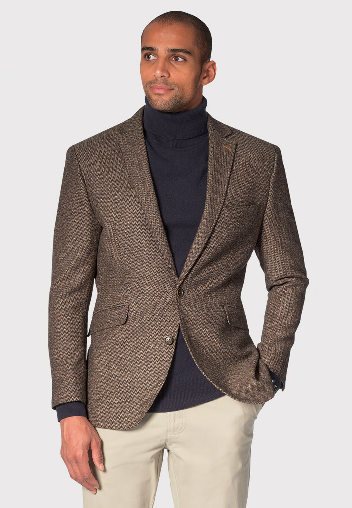 Hooke Bark Herringbone Melange Jacket