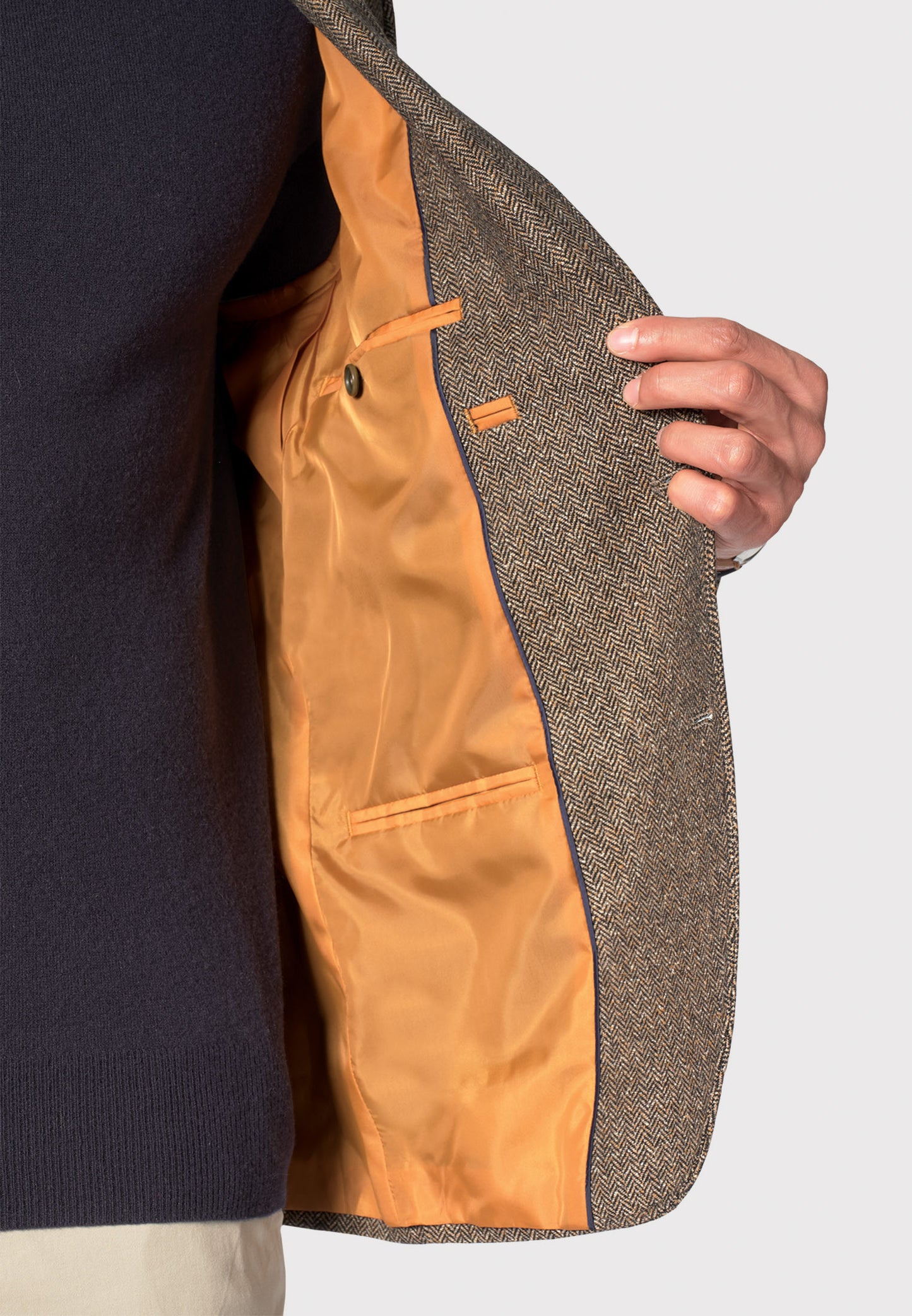 Hooke Bark Herringbone Melange Jacket