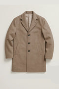 Wool-Blend Hutchinson 3/4 Overcoat - Taupe