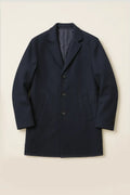 Wool-Blend Hutchinson 3/4 Overcoat - Navy