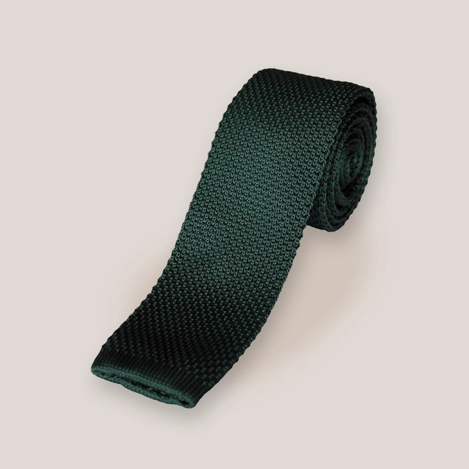 Knitted Tie - Green
