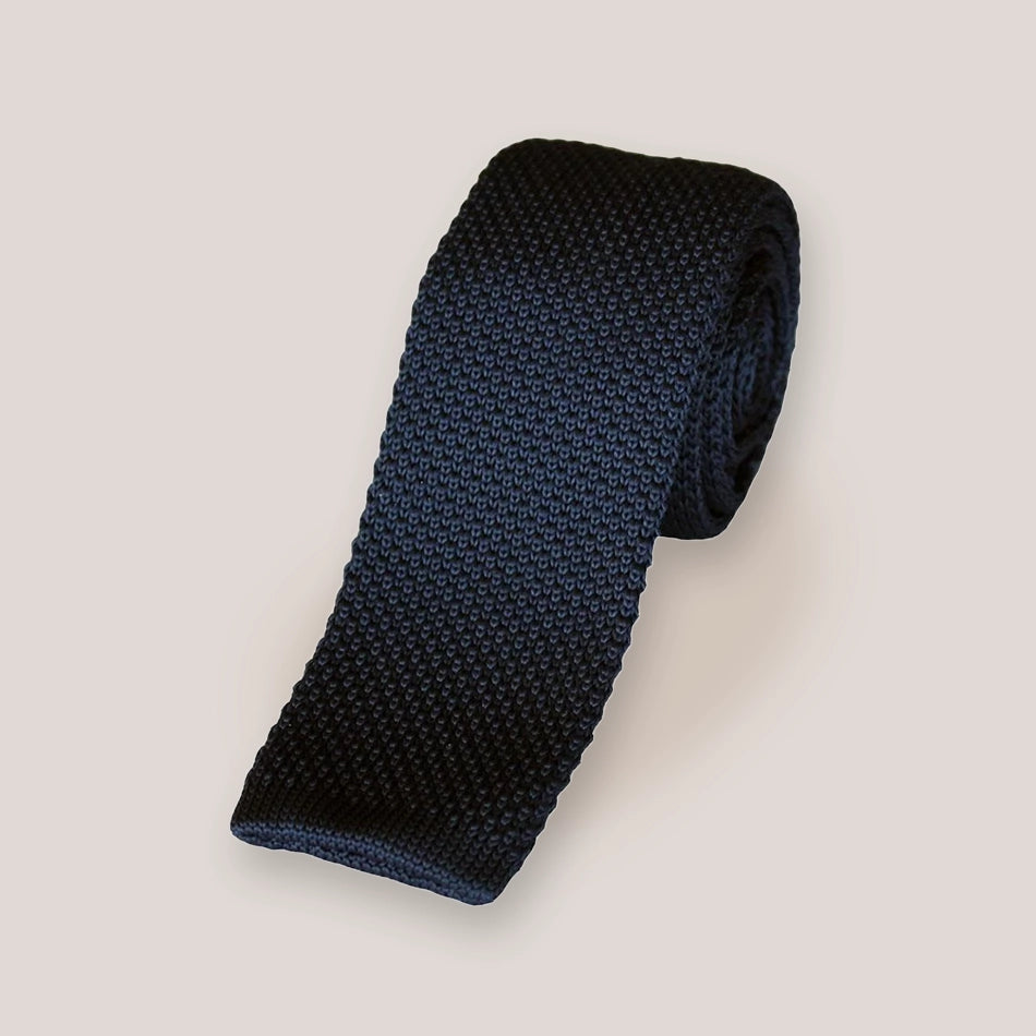Knitted Ties - Navy