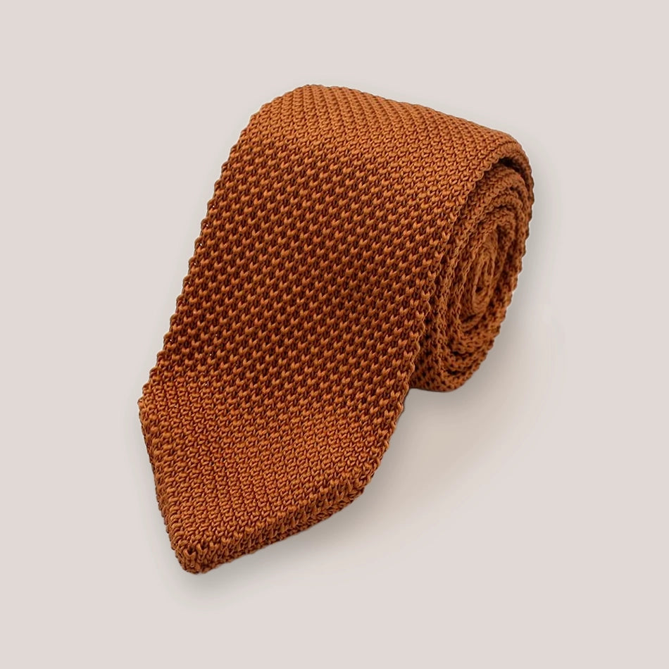 Knitted Ties - Cinammon