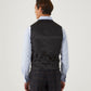 Alton Suit Black / Brown / Blue Check - Waistcoat