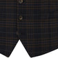 Alton Suit Black / Brown / Blue Check - Waistcoat