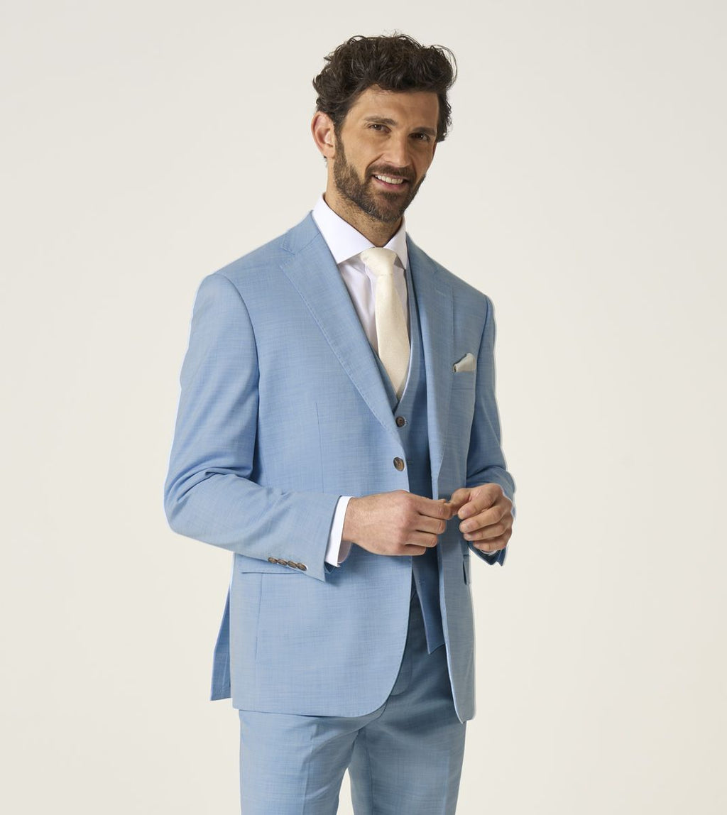 Lucien Tailored Fit Jacket - Sky Blue