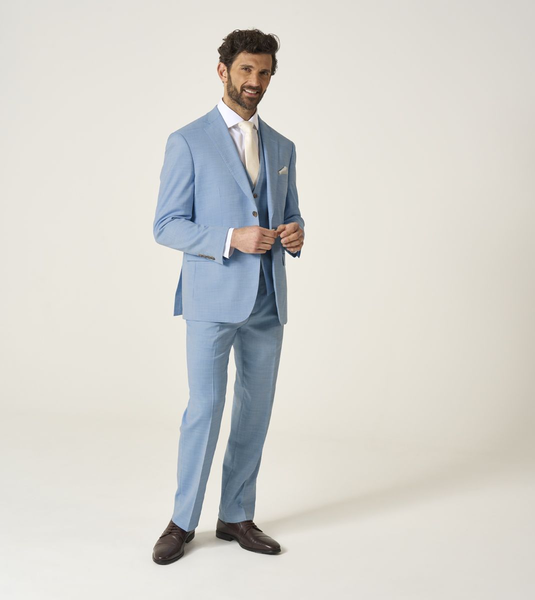 Lucien Tailored Fit Jacket - Sky Blue