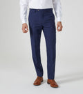 Jude Tweed Suit Trousers - Navy