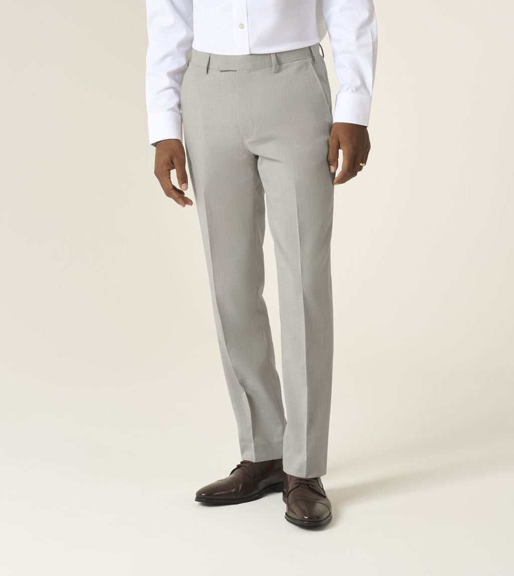 Redding Tailored Fit Trousers - Stone