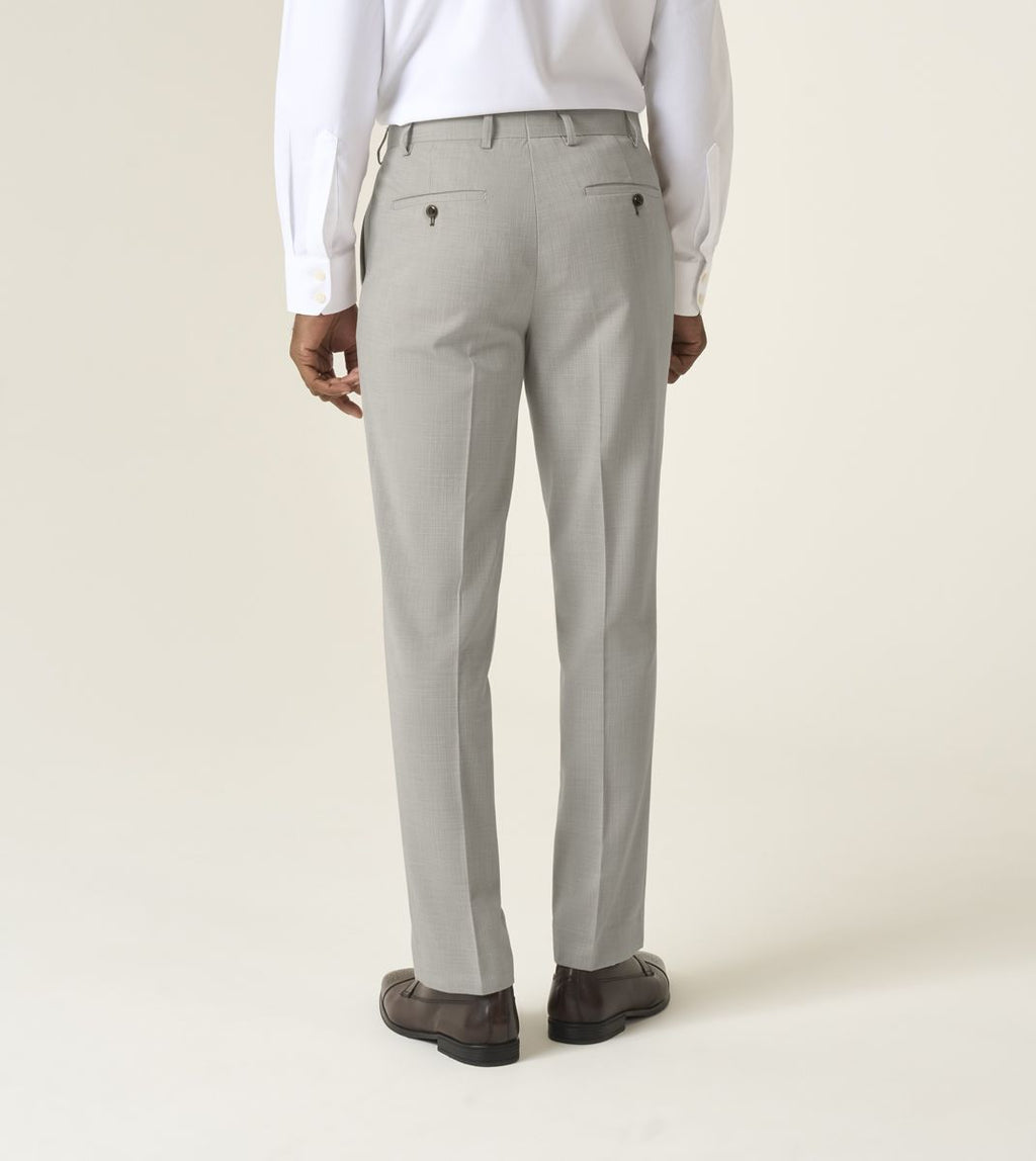 Redding Tailored Fit Trousers - Stone