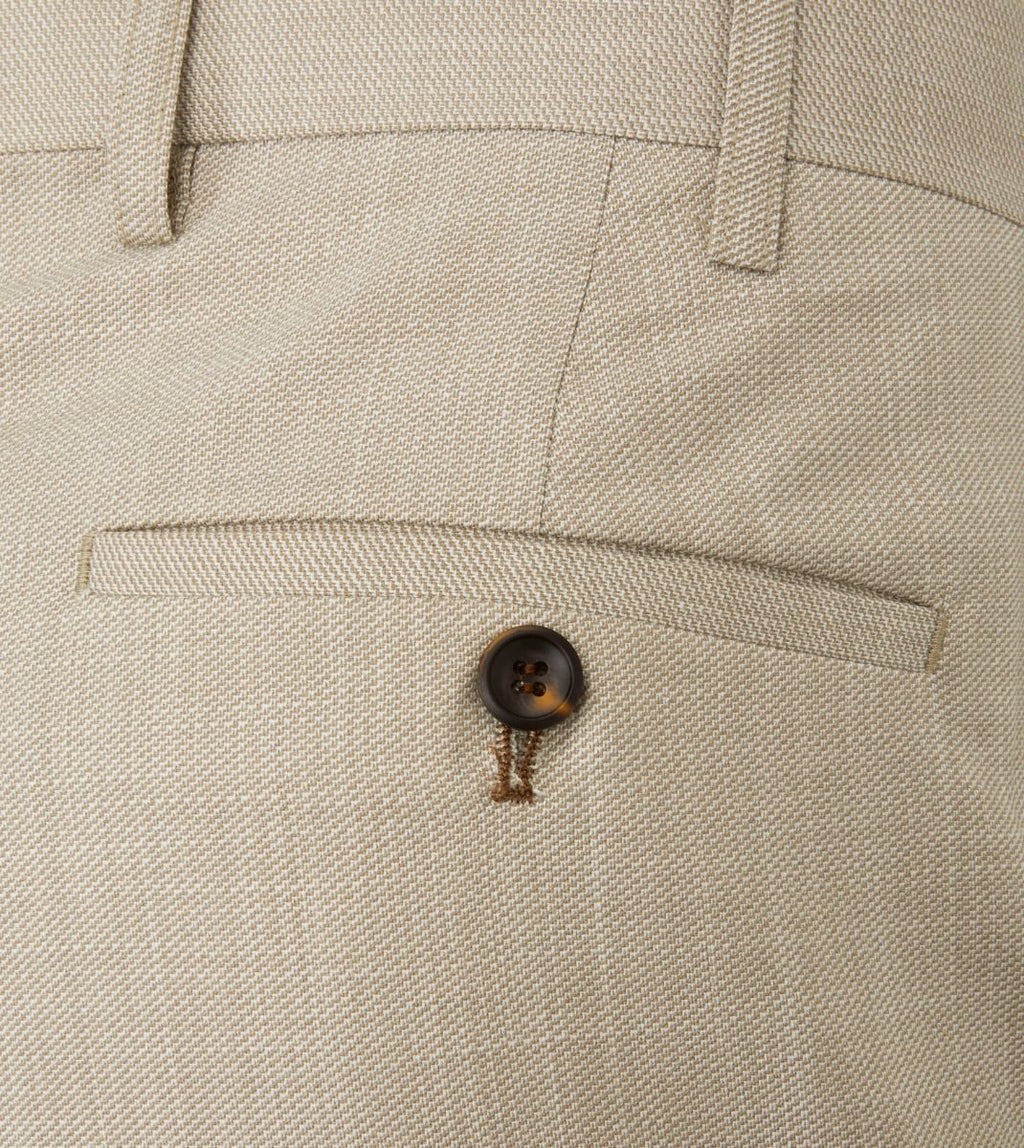 Redding Tapered Slim Fit Trousers - Stone