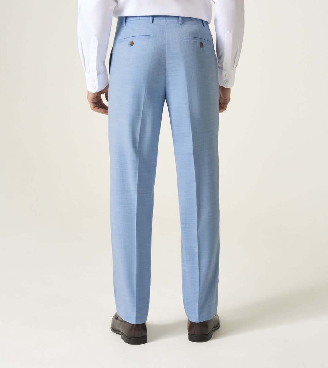 Lucien Tailored Fit Trousers - Sky Blue