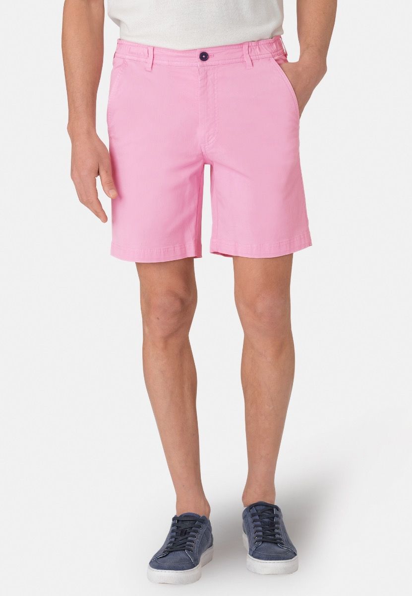 Ribblesdale Cotton Stretch Summer Shorts - Pink