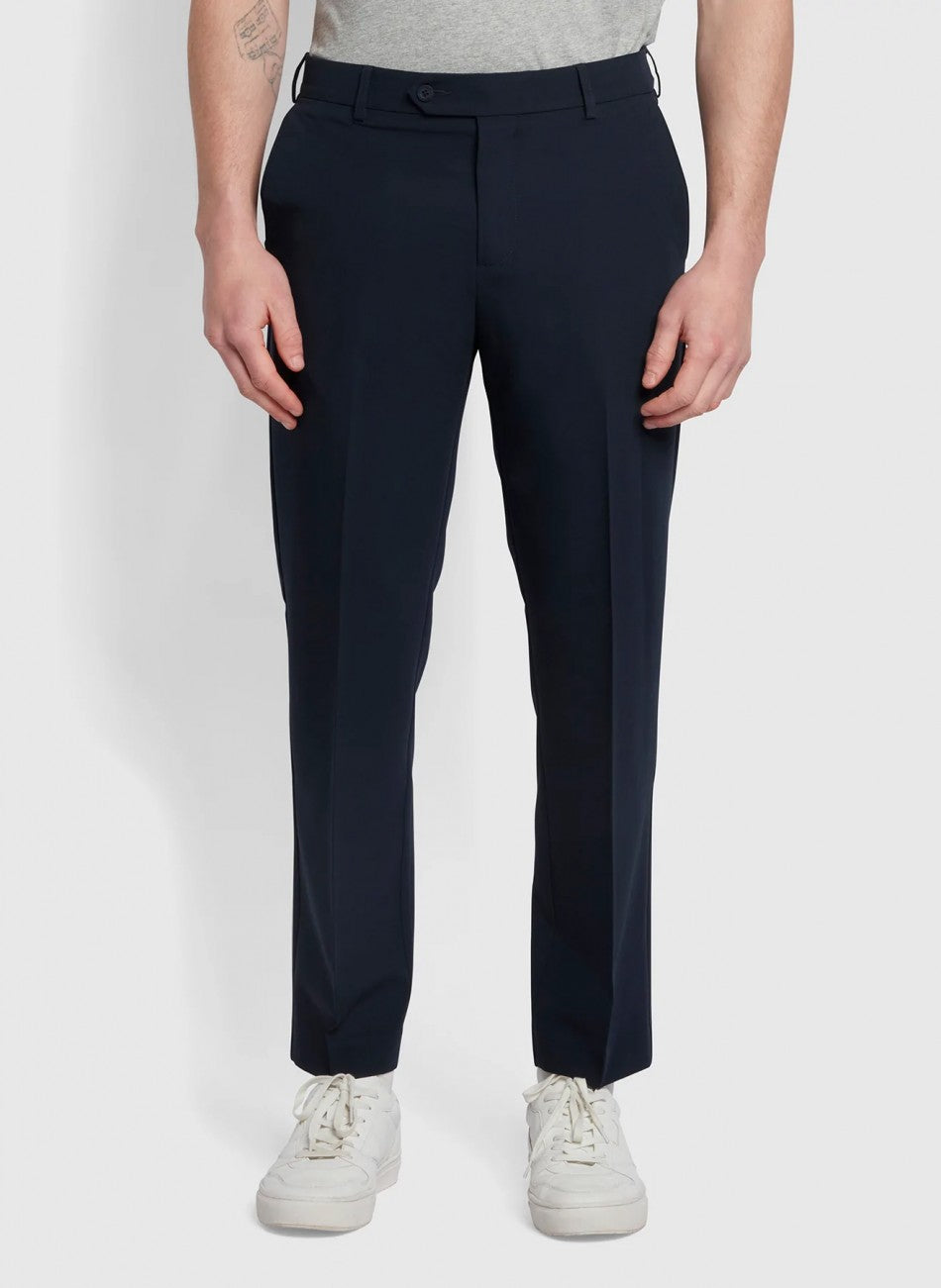 Farah Roachman 4 Way Stretch Trousers - Navy (King Sizes)