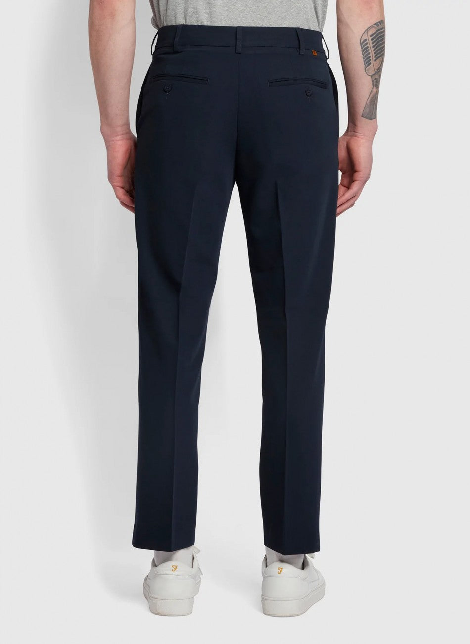 Farah Roachman 4 Way Stretch Trousers - Navy (King Sizes)