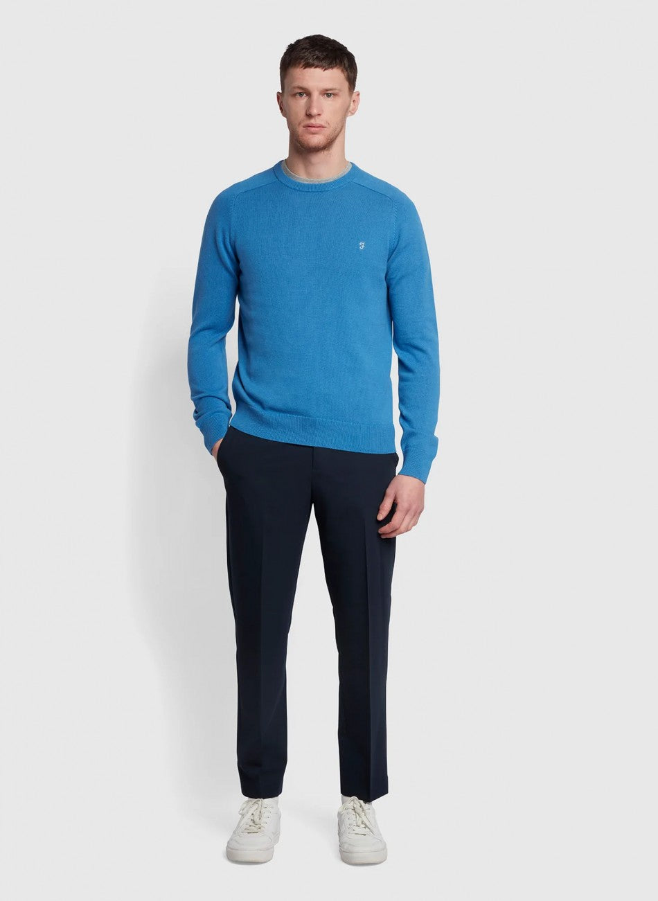 Farah Roachman 4 Way Stretch Trousers - Navy (King Sizes)