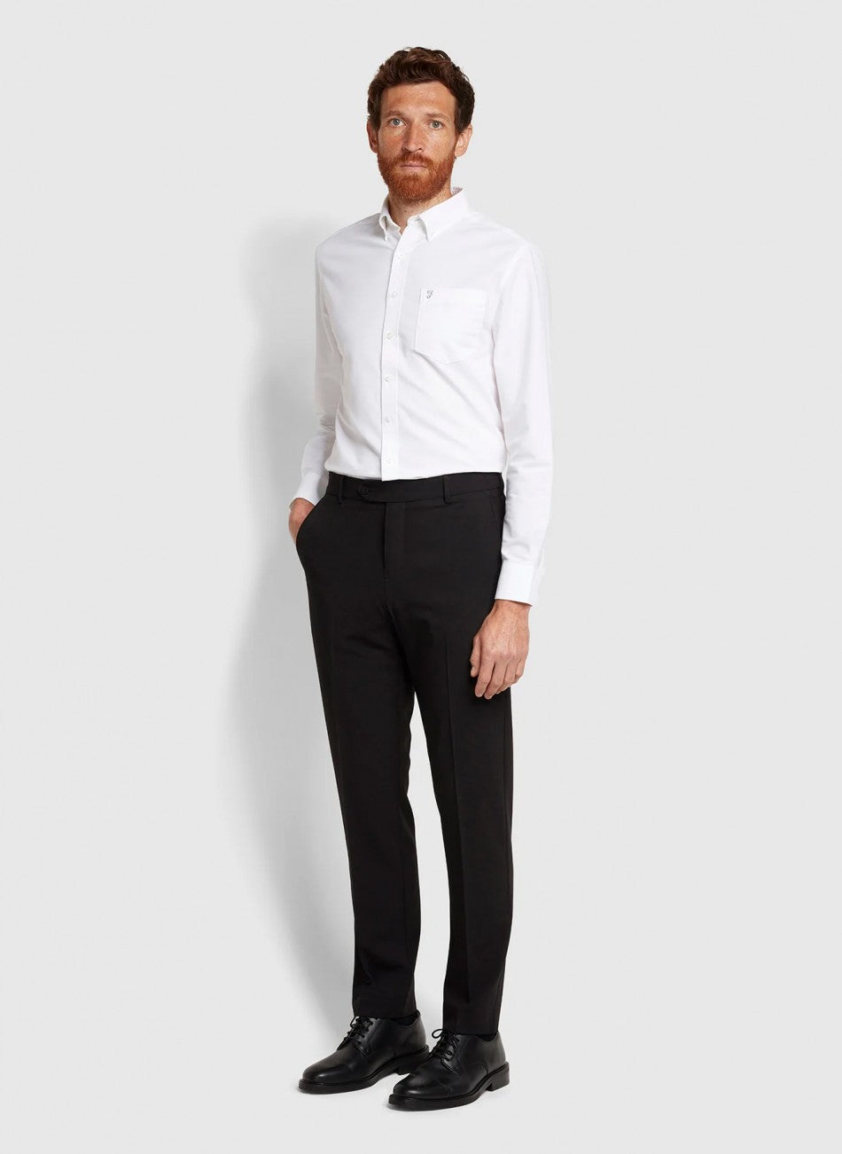 Farah Roachman 4 Way Stretch Trousers - Black (King Sizes)