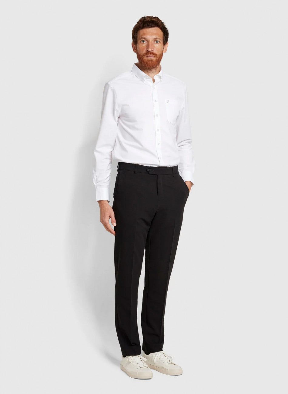 Farah Roachman 4 Way Stretch Trousers - Black (King Sizes)