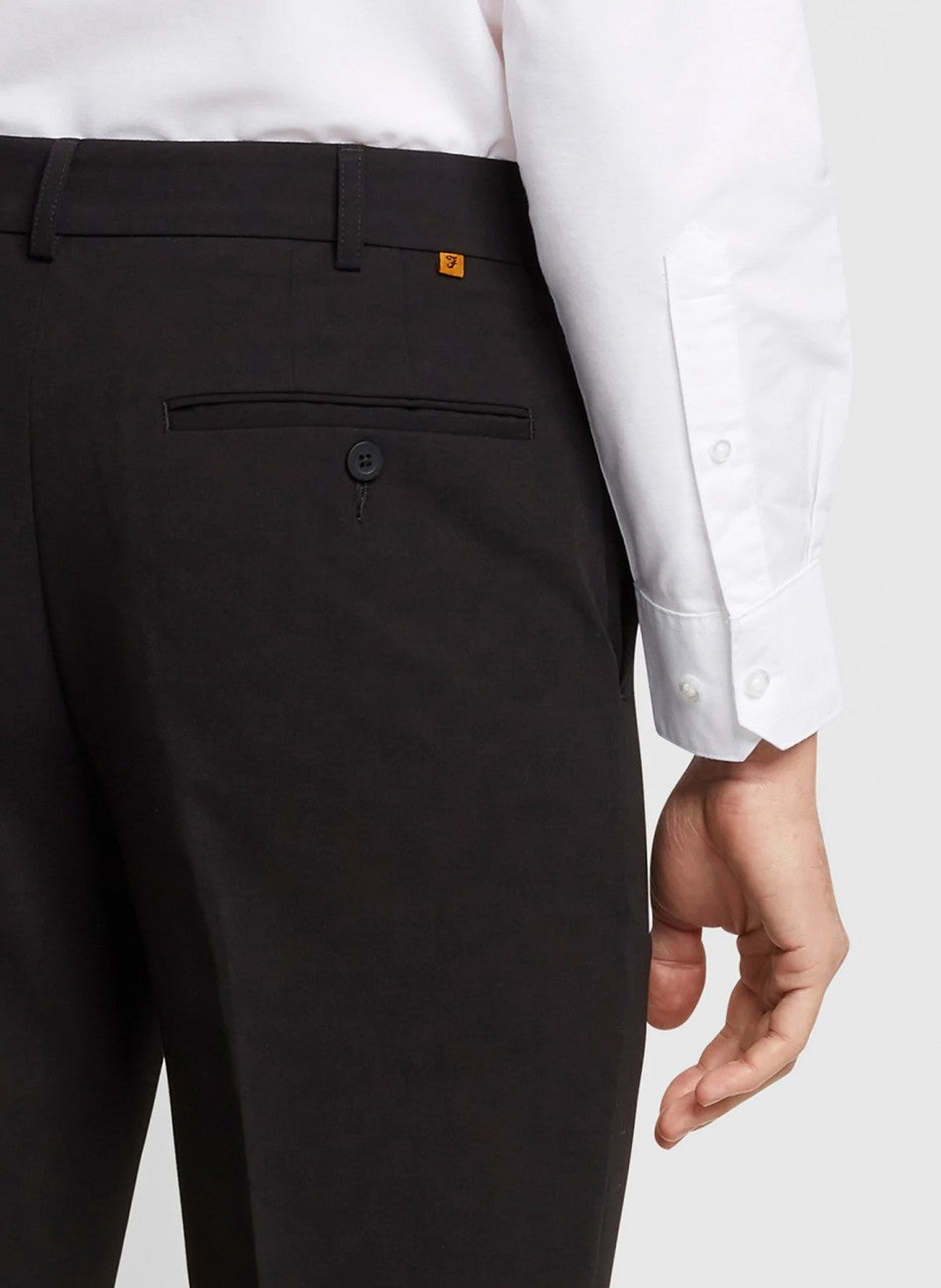 Farah Roachman 4 Way Stretch Trousers - Black (King Sizes)