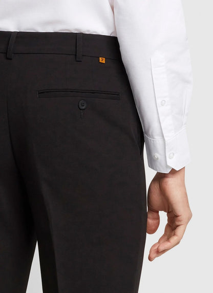 Farah Roachman 4 Way Stretch Trousers - Black (King Sizes)