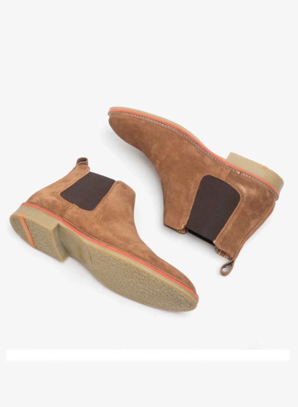 Suede Leather Chelsea Boot - Sand