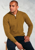 Lambswool Quarter Zip Rutherford - Mustard