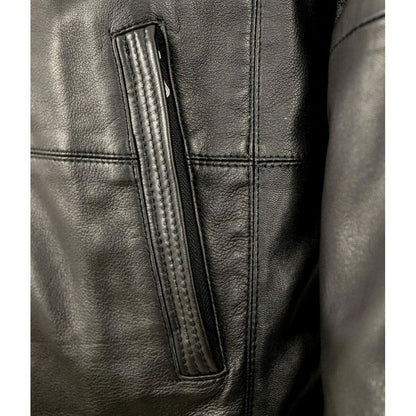 Carlson Real Leather Jacket - Black