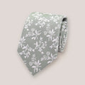 Classic Floral Silk Tie - Sage 7101/6